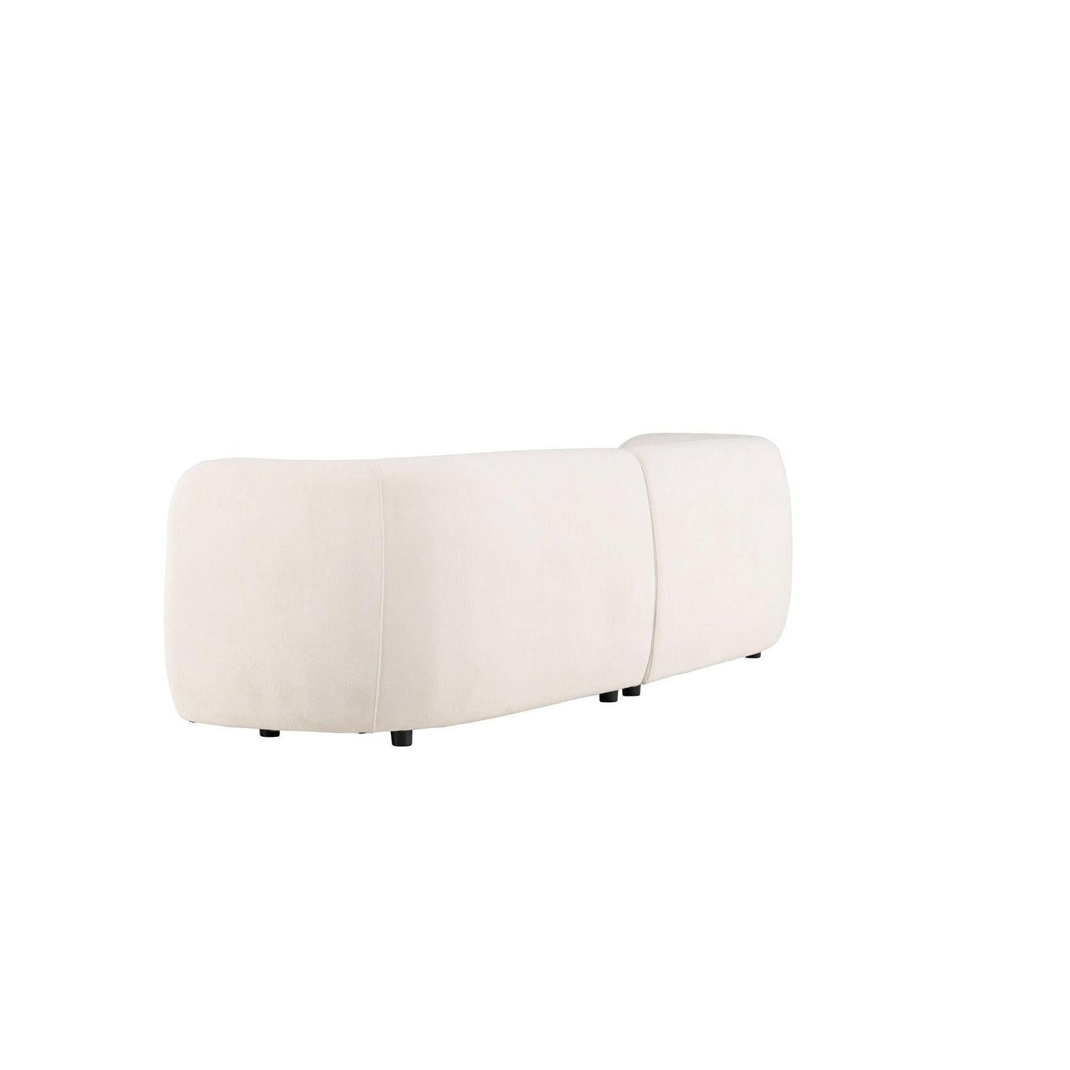 3-Sitzer Sofa Cielo - Weiß-3-Sitzer Sofas-Venture Home-le canapé