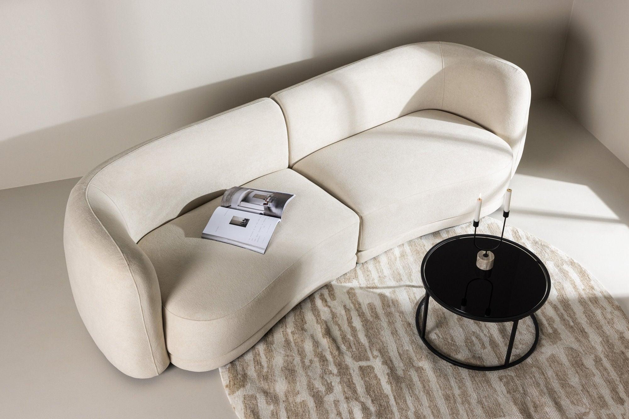 3-Sitzer Sofa Cielo - Weiß-3-Sitzer Sofas-Venture Home-le canapé