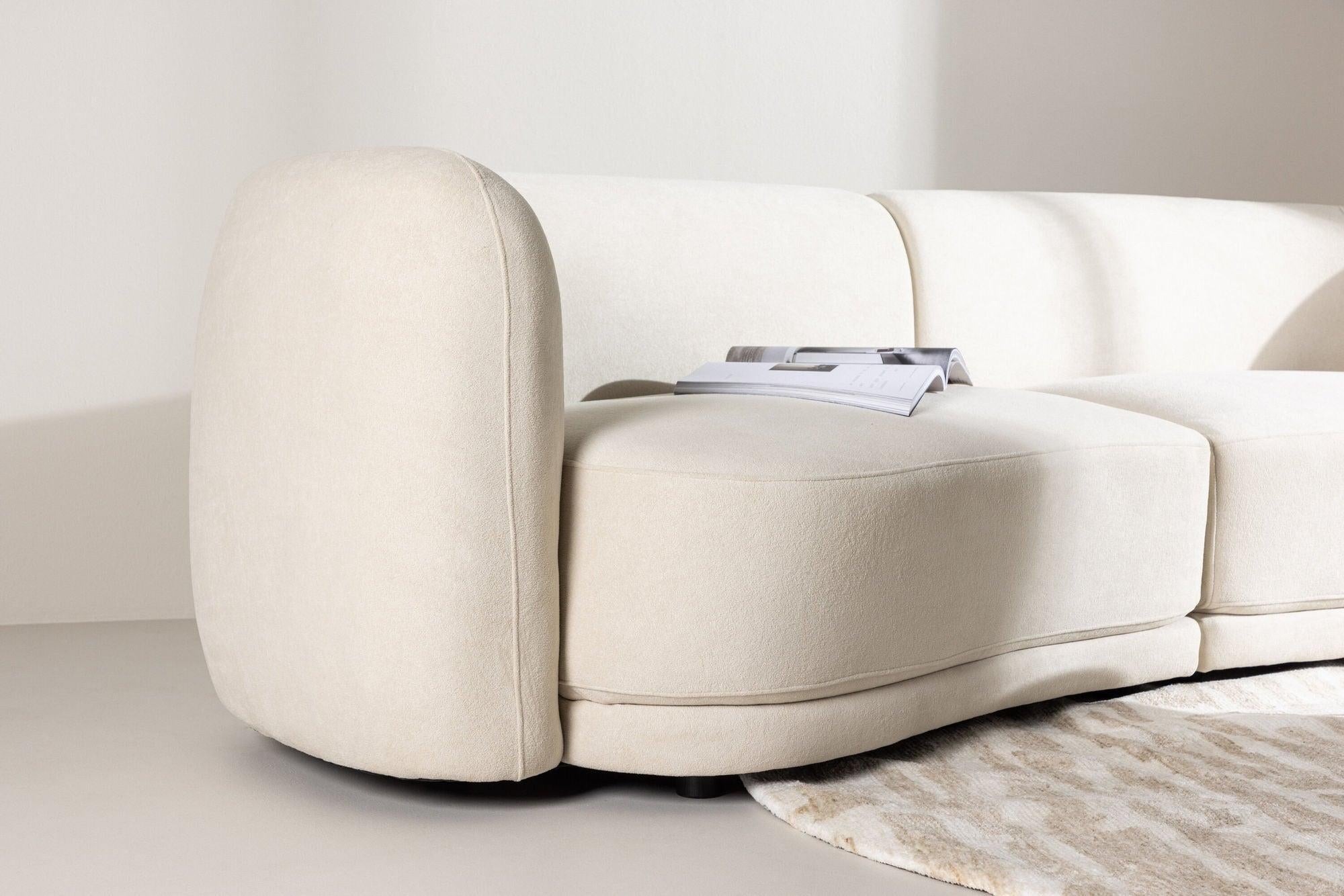 3-Sitzer Sofa Cielo - Weiß-3-Sitzer Sofas-Venture Home-le canapé