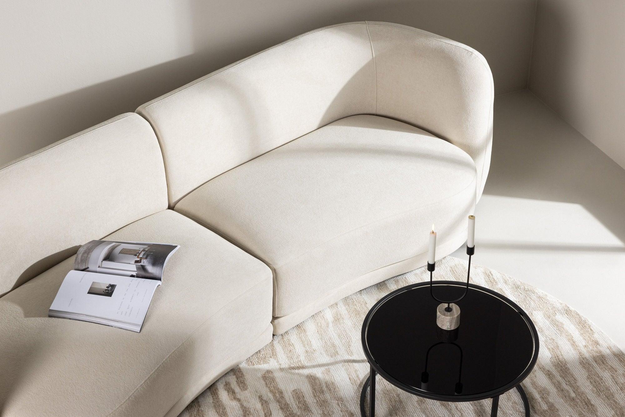 3-Sitzer Sofa Cielo - Weiß-3-Sitzer Sofas-Venture Home-le canapé
