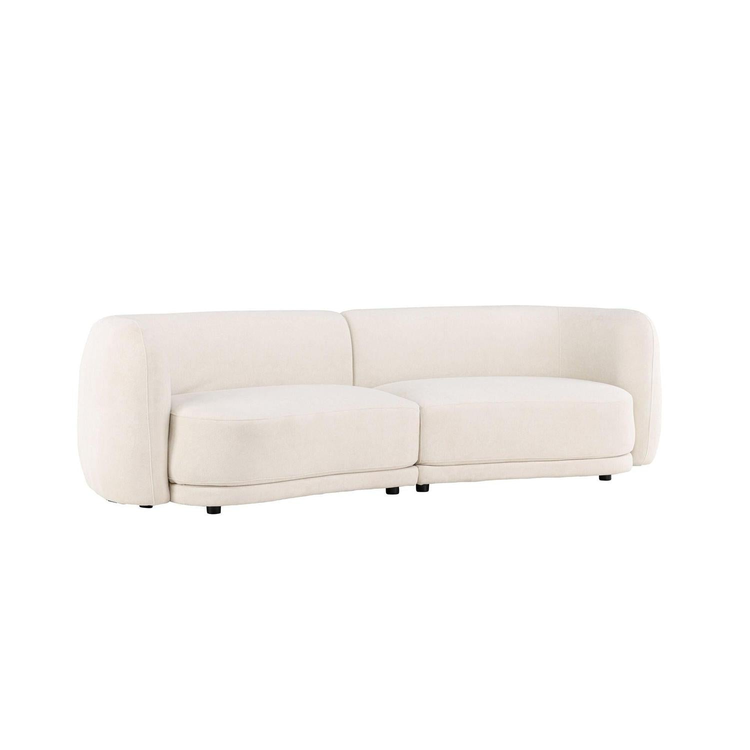 3-Sitzer Sofa Cielo - Weiß-3-Sitzer Sofas-Venture Home-le canapé