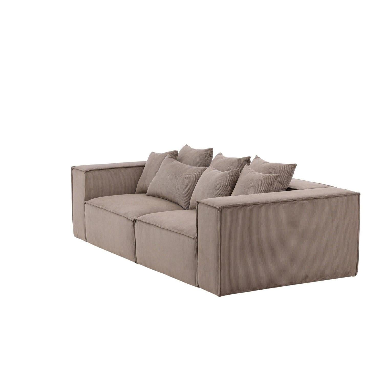 3-Sitzer Sofa Gillholmen aus Kord - Braun-3-Sitzer Sofa-Vind-le canapé