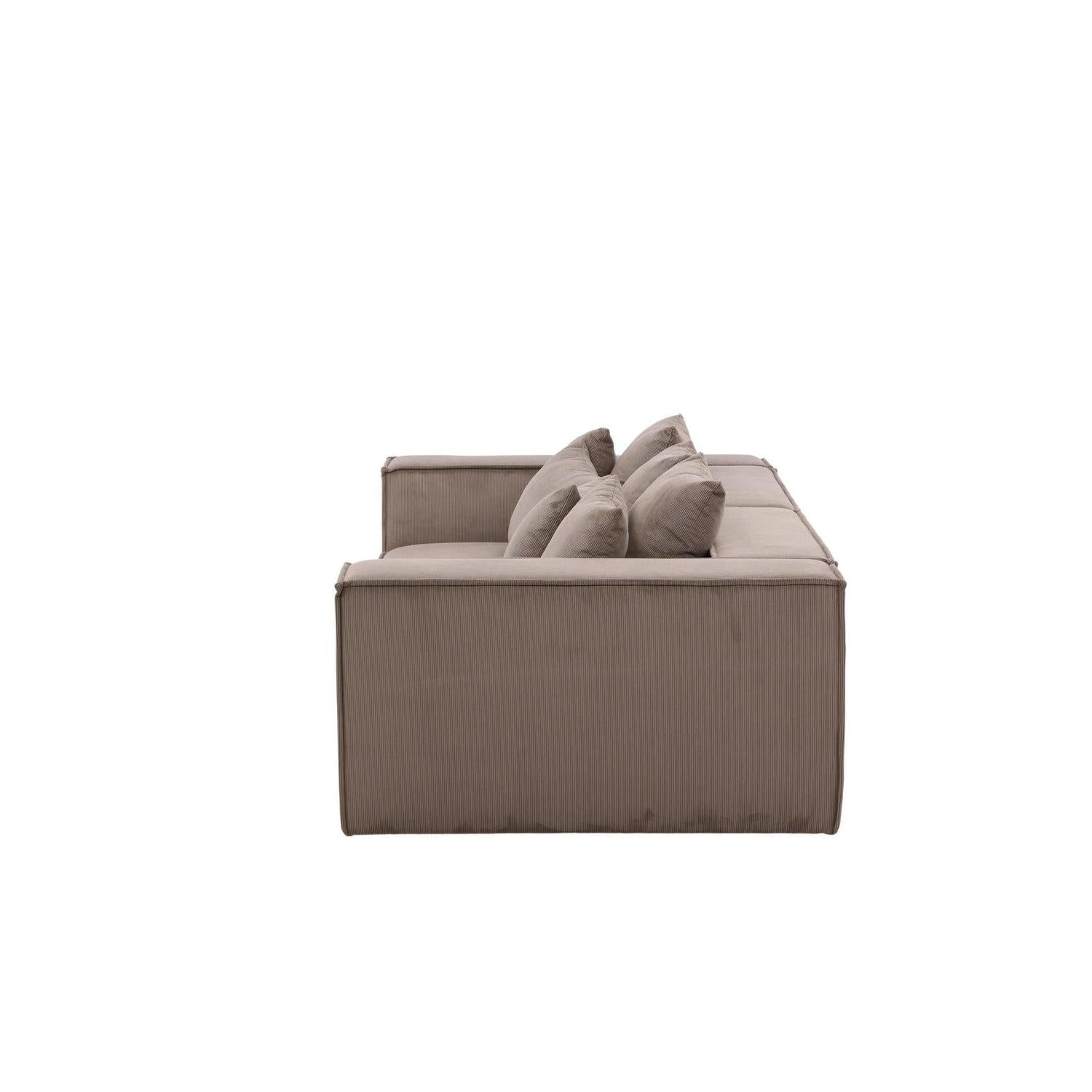 3-Sitzer Sofa Gillholmen aus Kord - Braun-3-Sitzer Sofa-Vind-le canapé