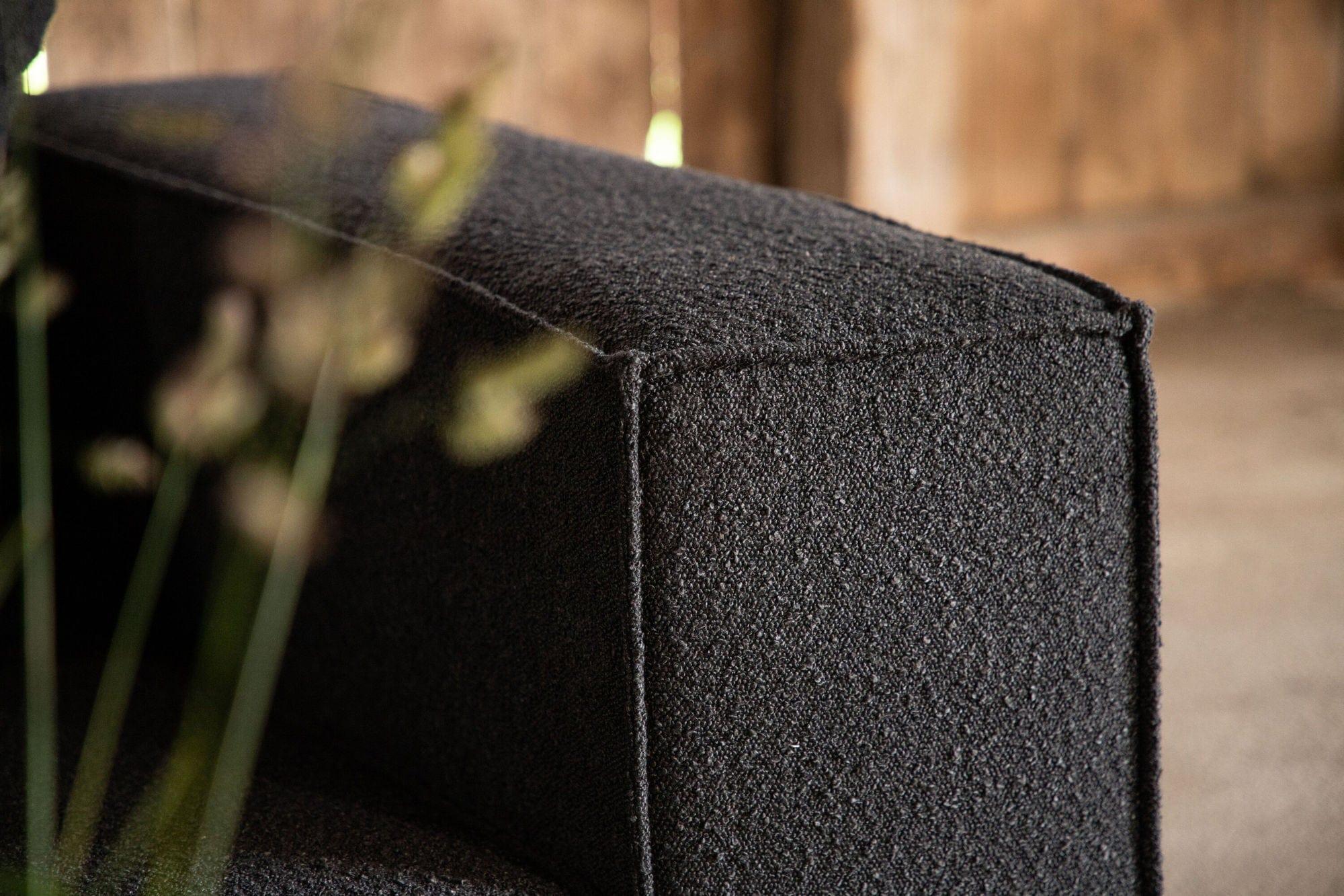 3-Sitzer Sofa Gillholmen aus Teddy Bouclé - Schwarz-3-Sitzer Sofas-Vind-le canapé
