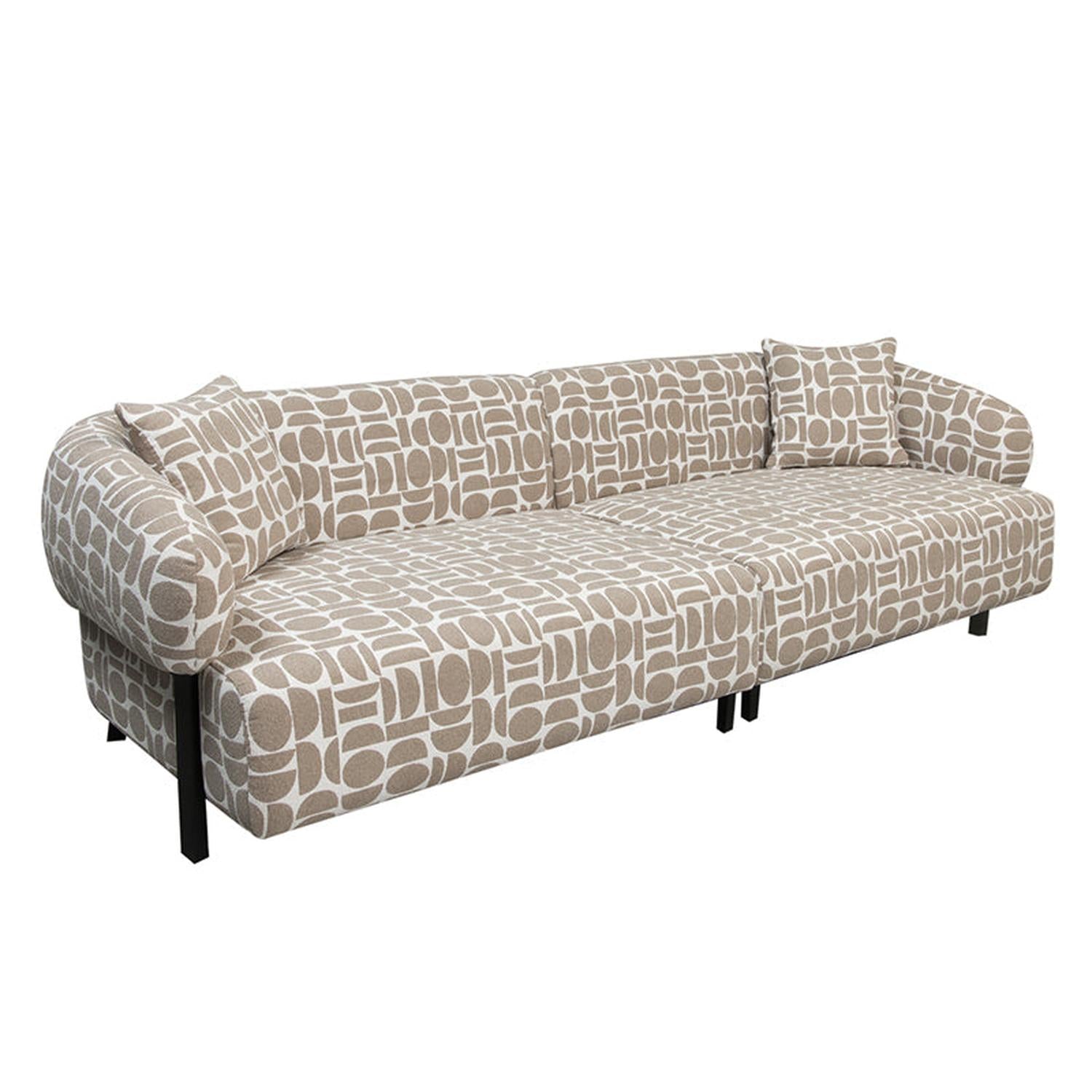 3-Sitzer Sofa Kathmandu - Grau & Beige-3-Sitzer Sofas-Pole to Pole-le canapé