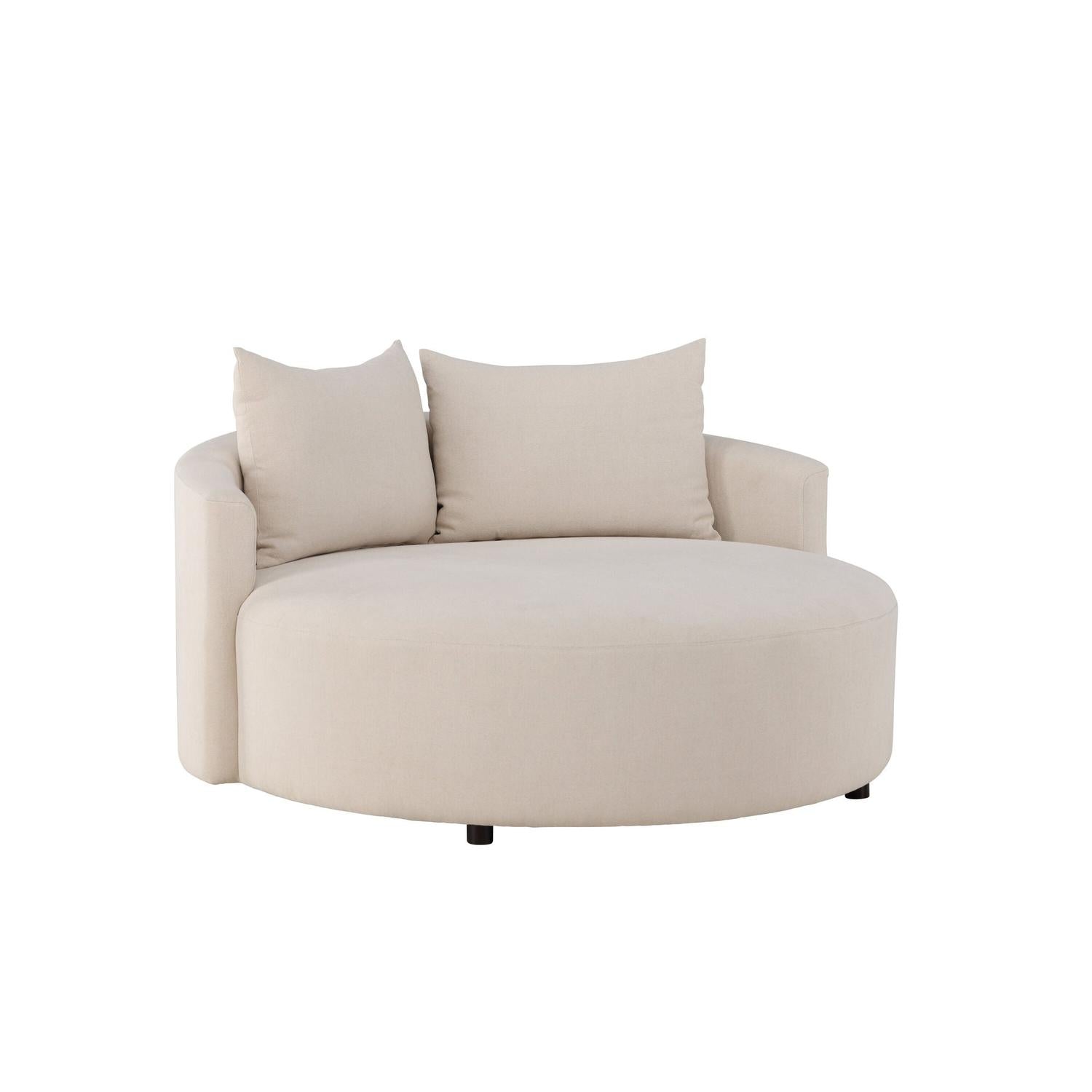 3-Sitzer Sofa Kelso 150cm aus Leinen - Beige-3-Sitzer Sofas-Venture Home-le canapé