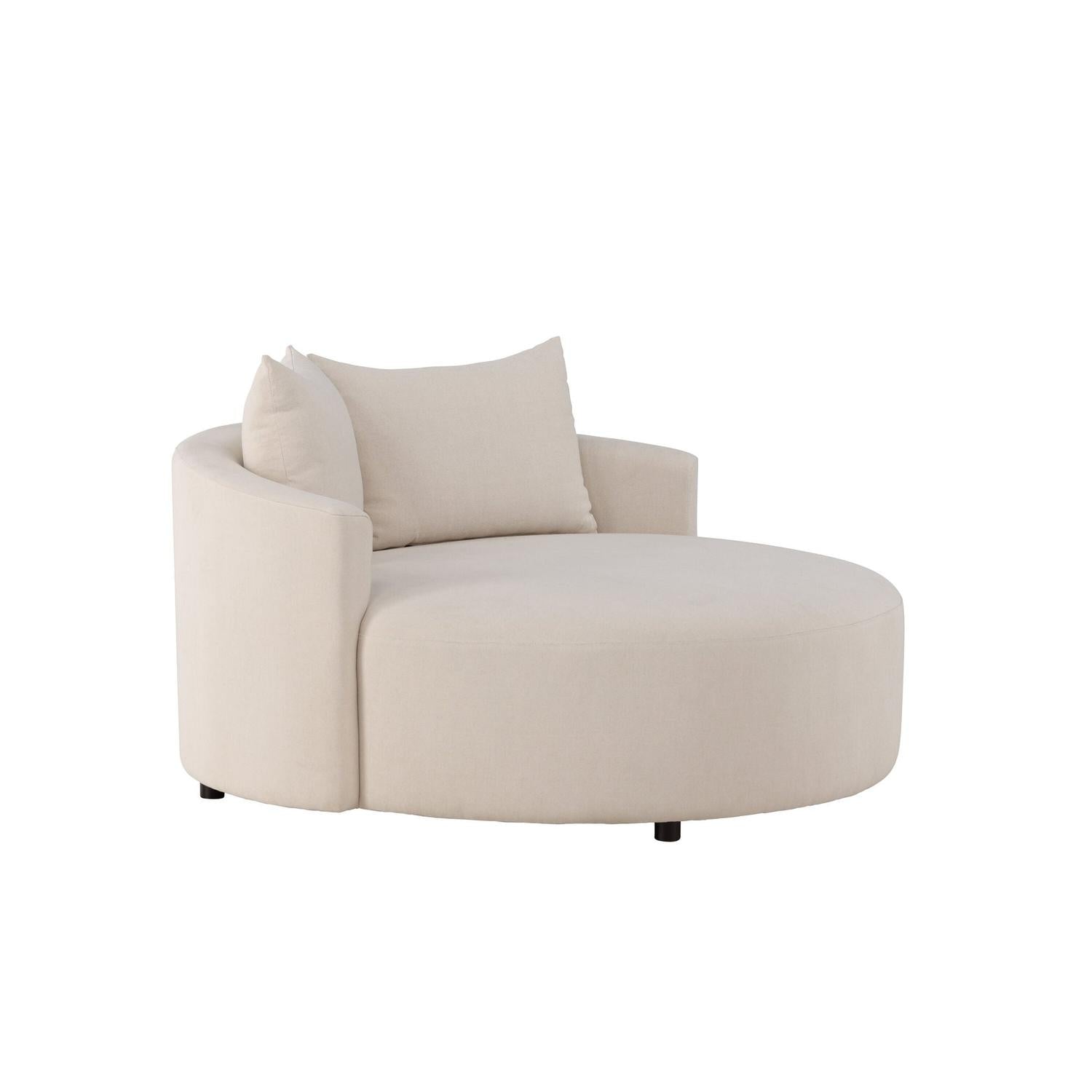 3-Sitzer Sofa Kelso 150cm aus Leinen - Beige-3-Sitzer Sofas-Venture Home-le canapé