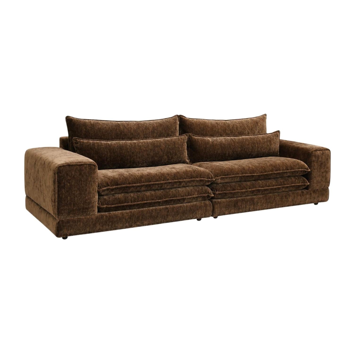 3-Sitzer Sofa London - Dunkelbraun-3-Sitzer Sofas-Pole to Pole-le canapé