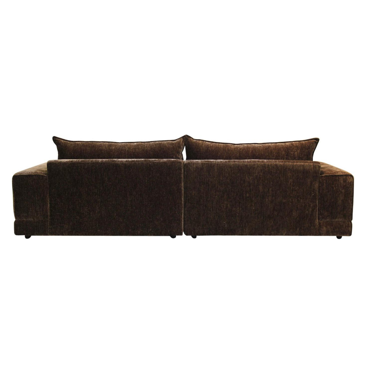 3-Sitzer Sofa London mit Chaiselounge - Dunkelbraun-3-Sitzer Sofas-Pole to Pole-le canapé