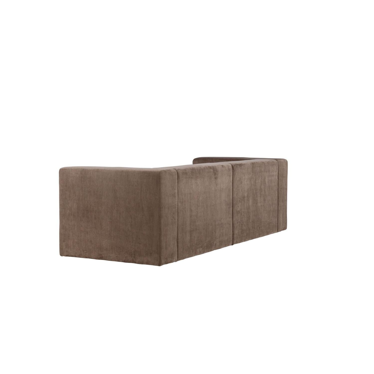 3-Sitzer Sofa Lumi aus Leinen - Braun-3-Sitzer Sofa-Venture Home-le canapé