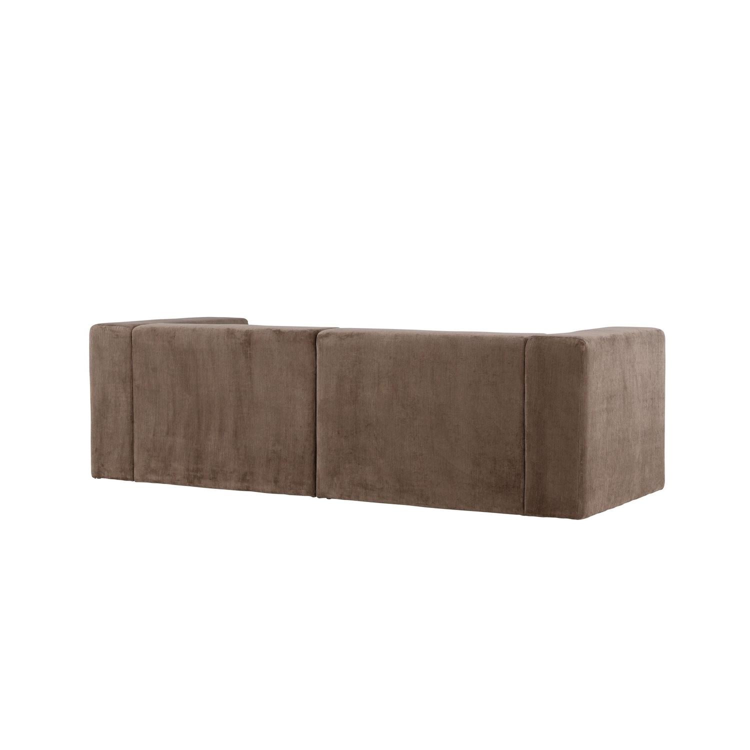 3-Sitzer Sofa Lumi aus Leinen - Braun-3-Sitzer Sofa-Venture Home-le canapé