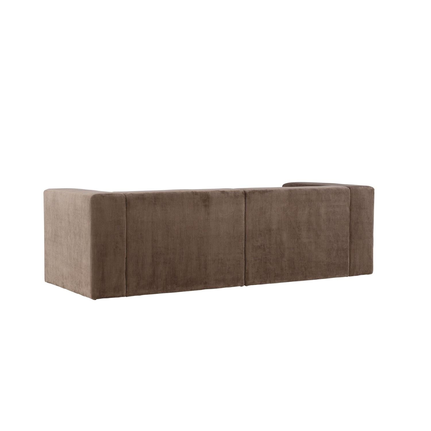 3-Sitzer Sofa Lumi aus Leinen - Braun-3-Sitzer Sofas-Venture Home-le canapé