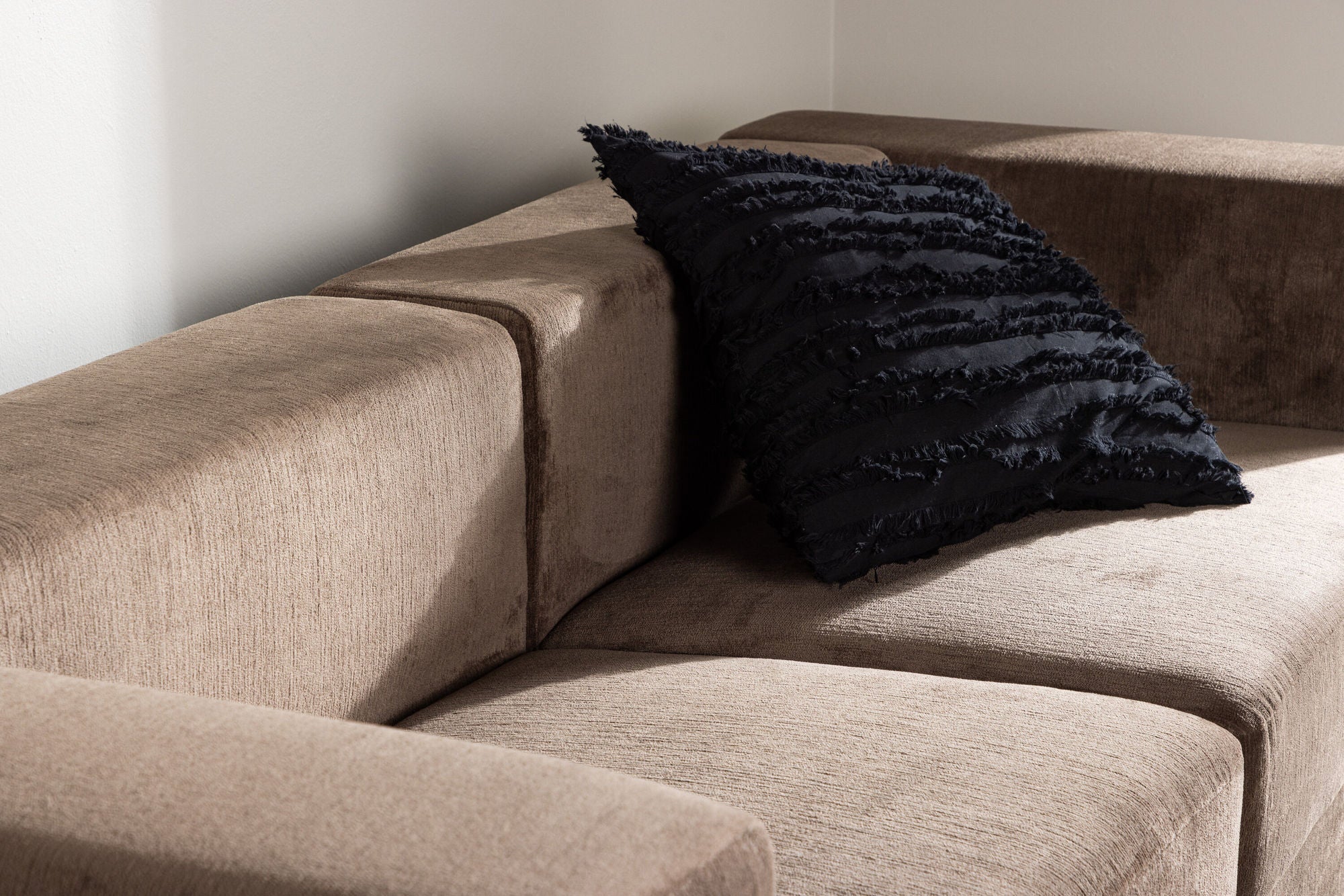 3-Sitzer Sofa Lumi aus Leinen - Braun-3-Sitzer Sofas-Venture Home-le canapé