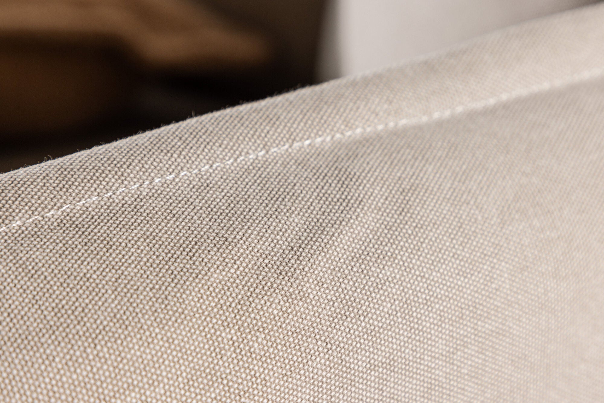 3-Sitzer Sofa Nova aus Leinen - Taupe-3-Sitzer Sofas-Venture Home-le canapé