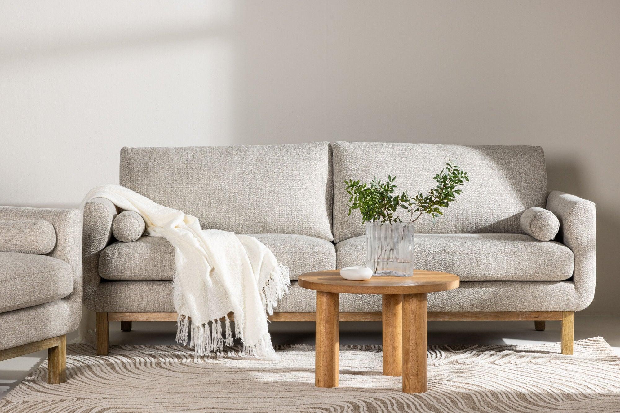 3-Sitzer Sofa Olympos - Beige-3-Sitzer Sofas-Venture Home-le canapé