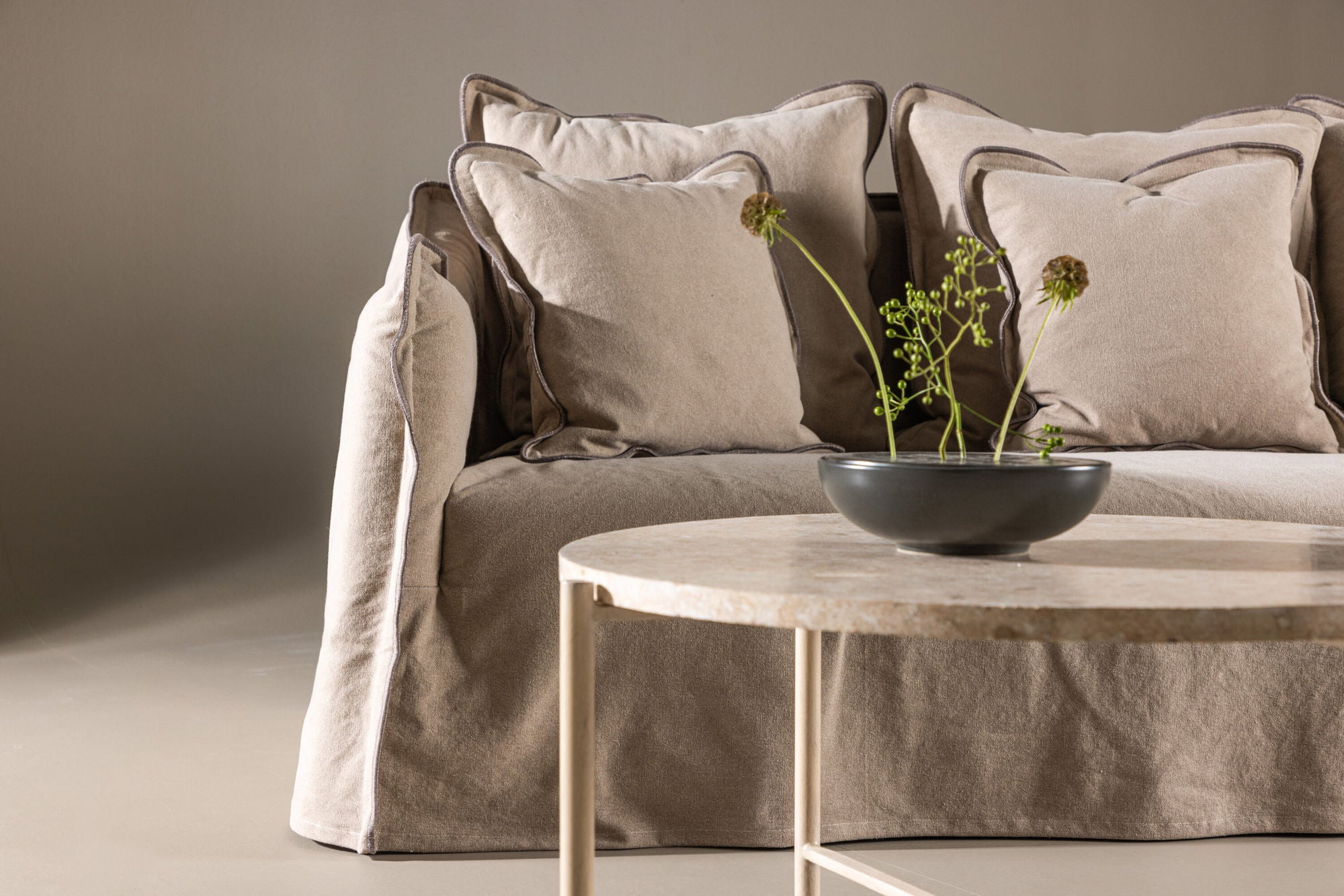 3-Sitzer Sofa Oskarshamn - Braun-3-Sitzer Sofas-Vind-le canapé