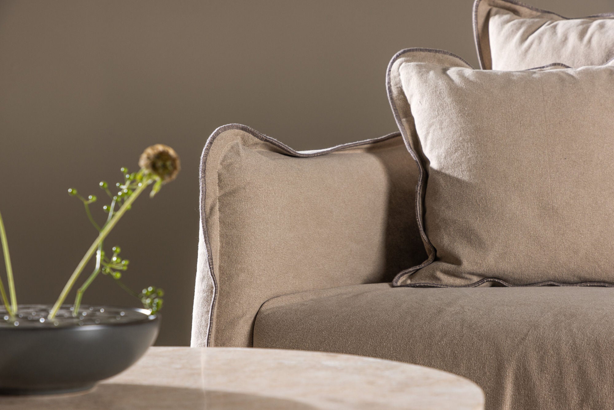 3-Sitzer Sofa Oskarshamn - Braun-3-Sitzer Sofas-Vind-le canapé