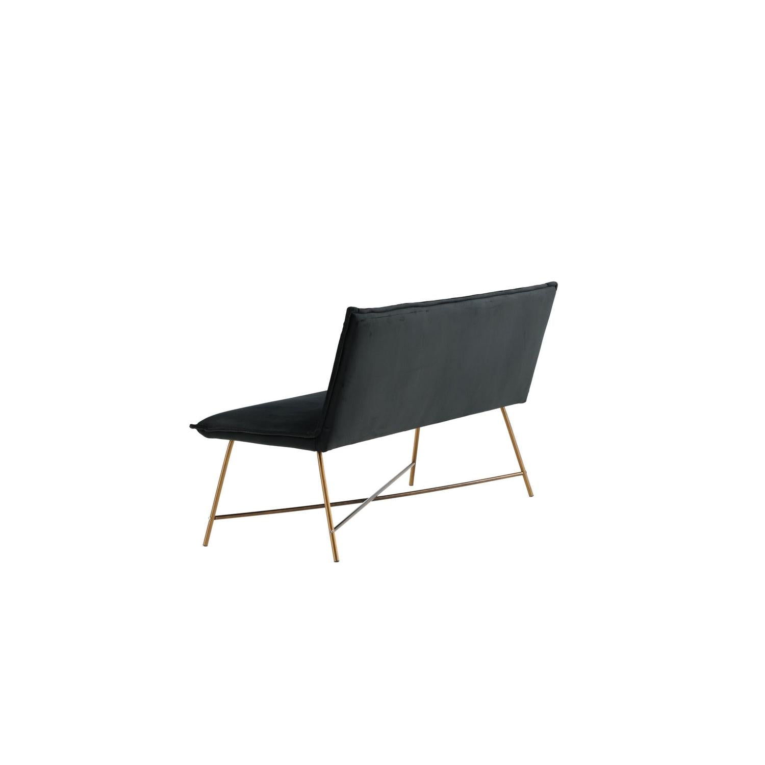 3-Sitzer Sofa Petra aus Samt - Schwarz-3-Sitzer Sofa-Venture Home-le canapé