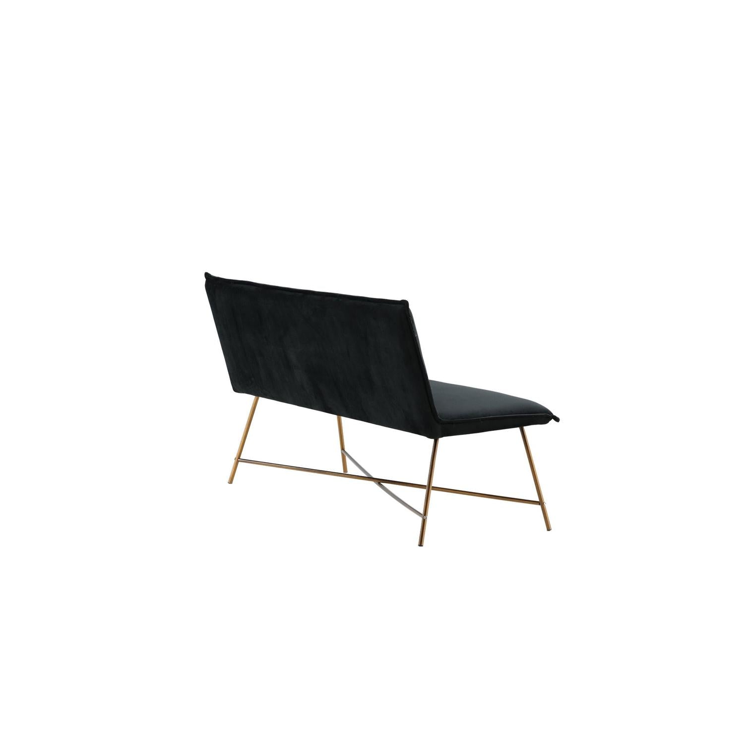 3-Sitzer Sofa Petra aus Samt - Schwarz-3-Sitzer Sofa-Venture Home-le canapé