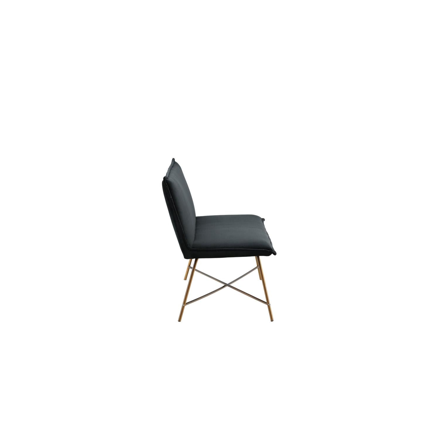 3-Sitzer Sofa Petra aus Samt - Schwarz-3-Sitzer Sofa-Venture Home-le canapé