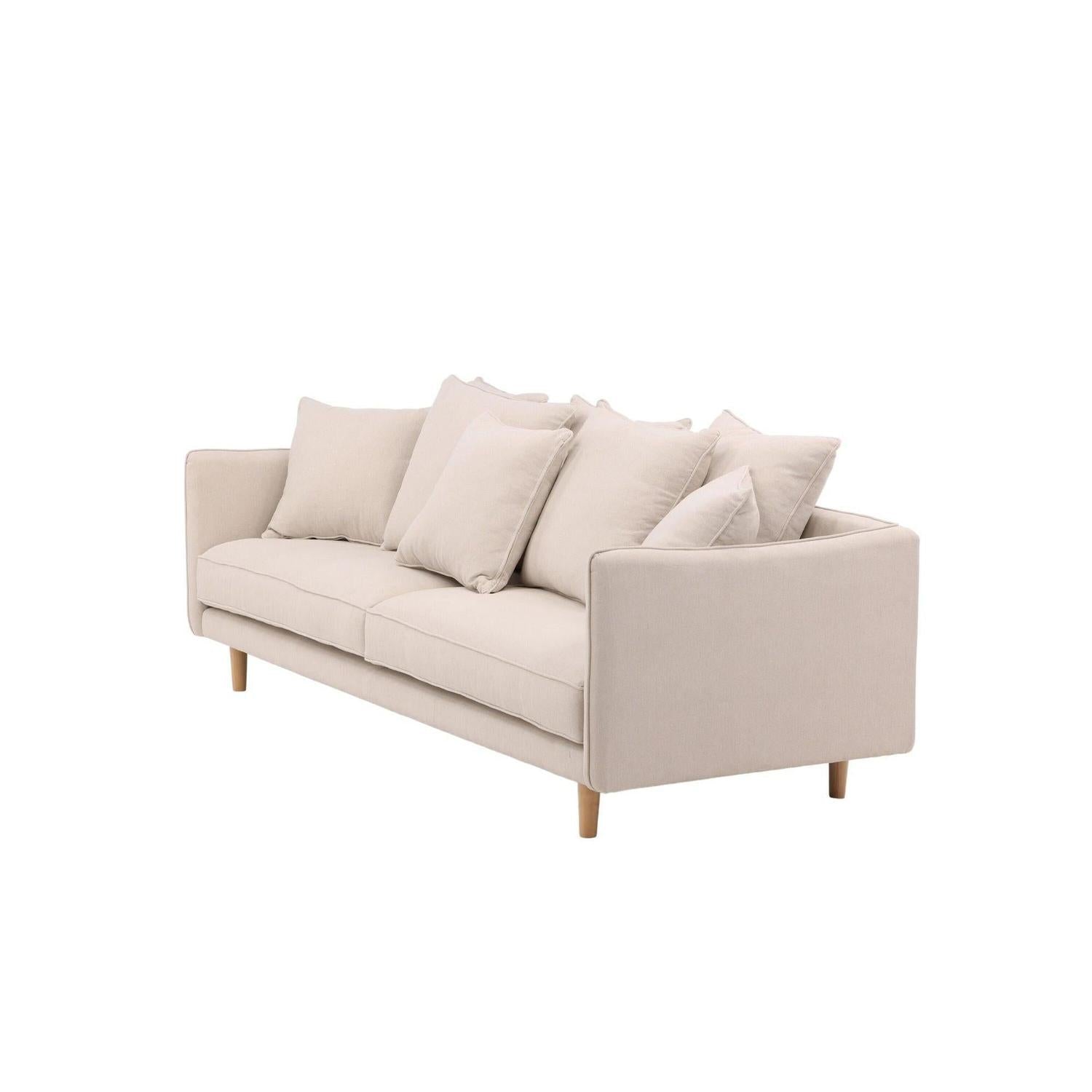 3-Sitzer Sofa Segelskären aus Leinen - Beige-3-Sitzer Sofas-Vind-le canapé