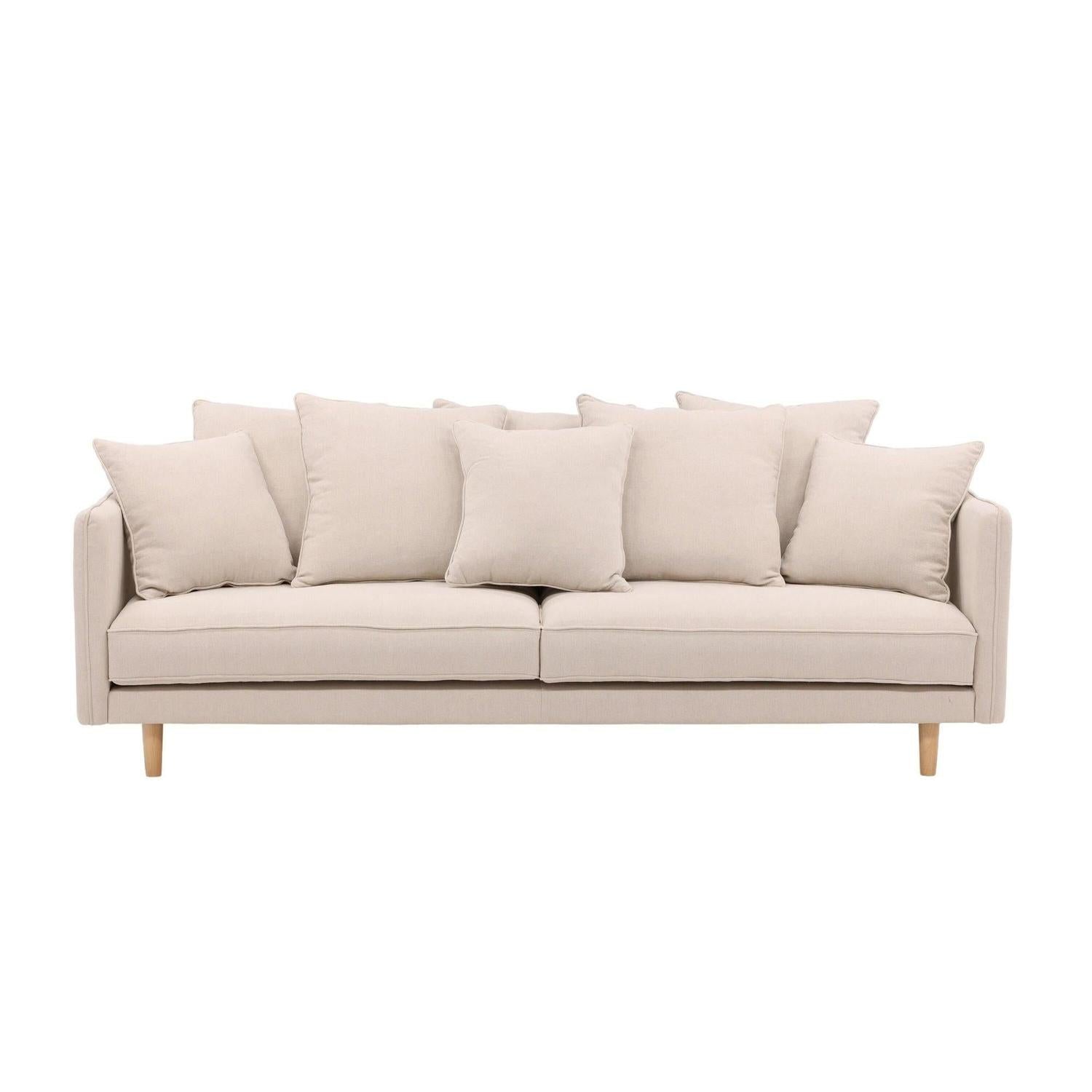 3-Sitzer Sofa Segelskären aus Leinen - Beige-3-Sitzer Sofas-Vind-le canapé