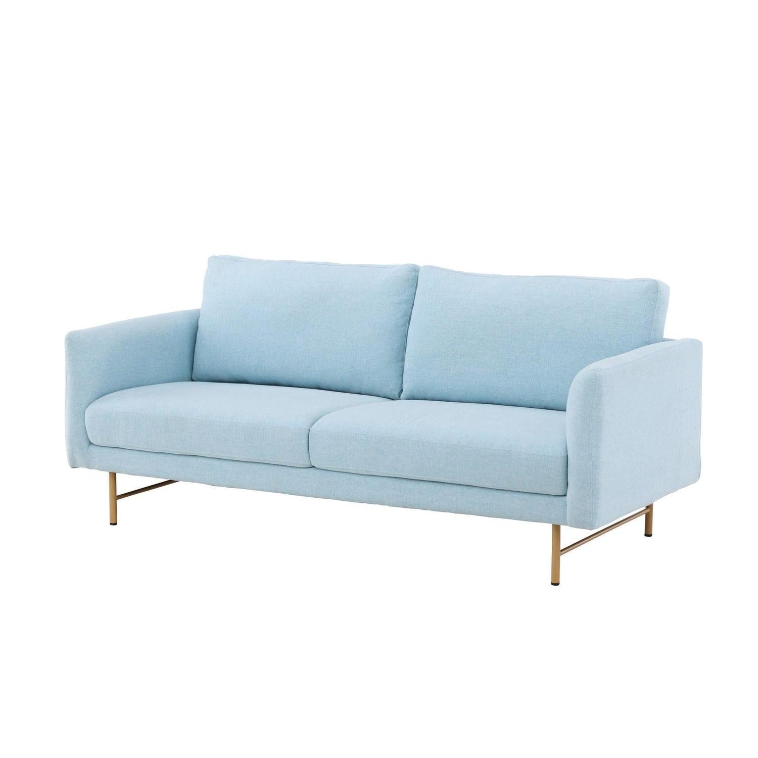 3-Sitzer Sofa Sky - Babyblau-3-Sitzer Sofas-Venture Home-le canapé