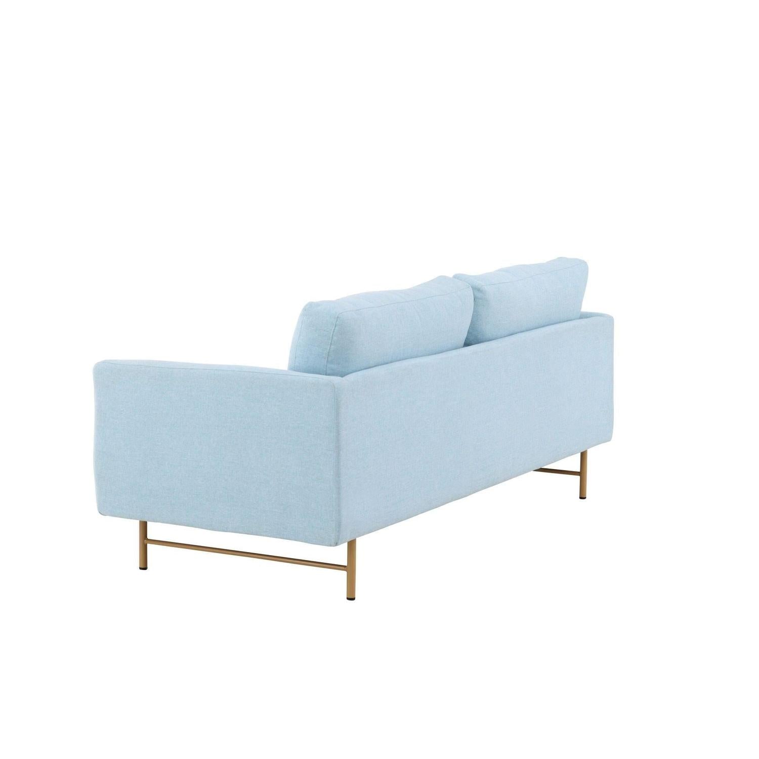 3-Sitzer Sofa Sky - Babyblau-3-Sitzer Sofas-Venture Home-le canapé