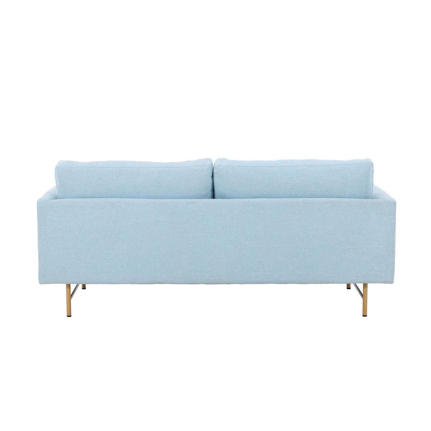 3-Sitzer Sofa Sky - Babyblau-3-Sitzer Sofas-Venture Home-le canapé
