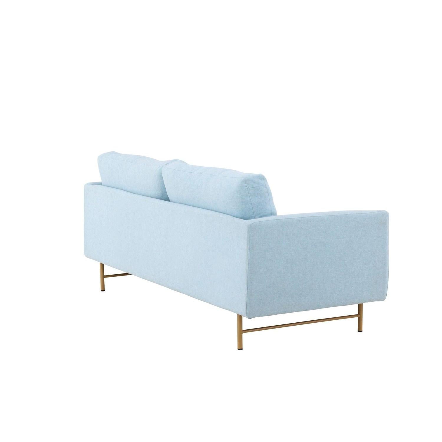 3-Sitzer Sofa Sky - Babyblau-3-Sitzer Sofas-Venture Home-le canapé