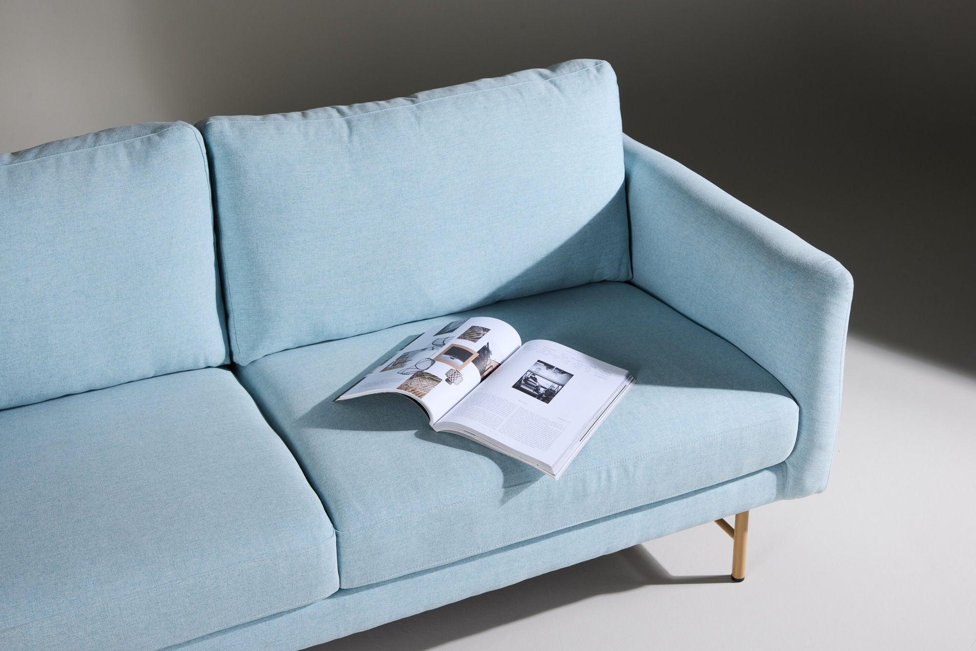 3-Sitzer Sofa Sky - Babyblau-3-Sitzer Sofas-Venture Home-le canapé