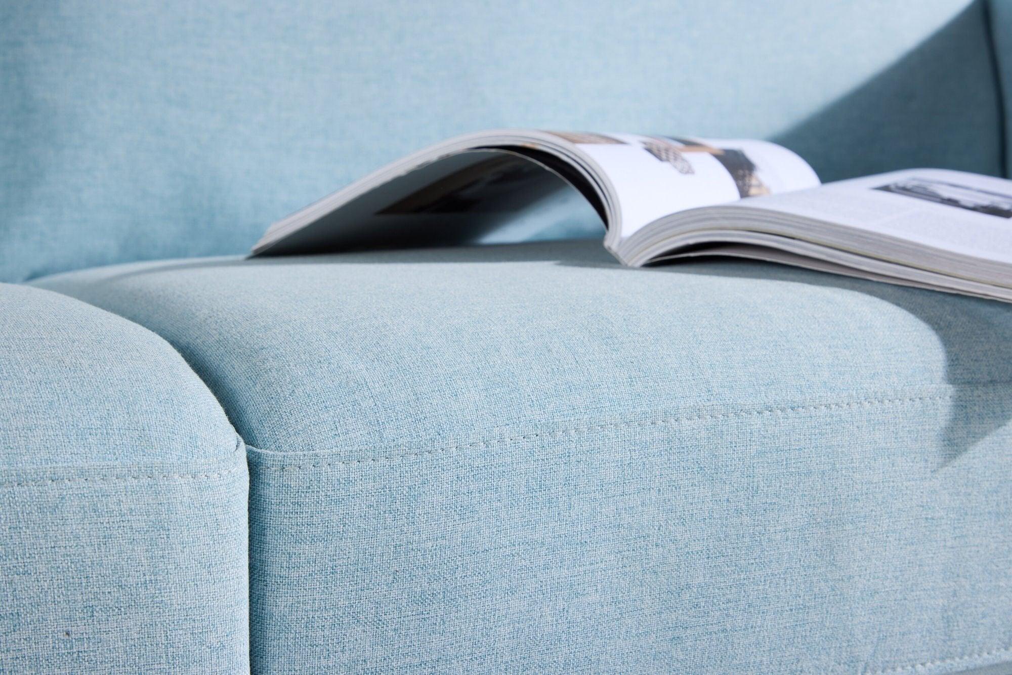 3-Sitzer Sofa Sky - Babyblau-3-Sitzer Sofas-Venture Home-le canapé