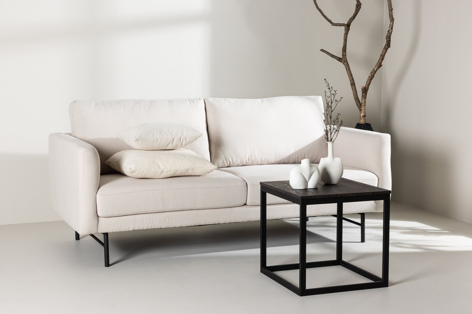 3-Sitzer Sofa Sky - Weiß-3-Sitzer Sofas-Venture Home-le canapé