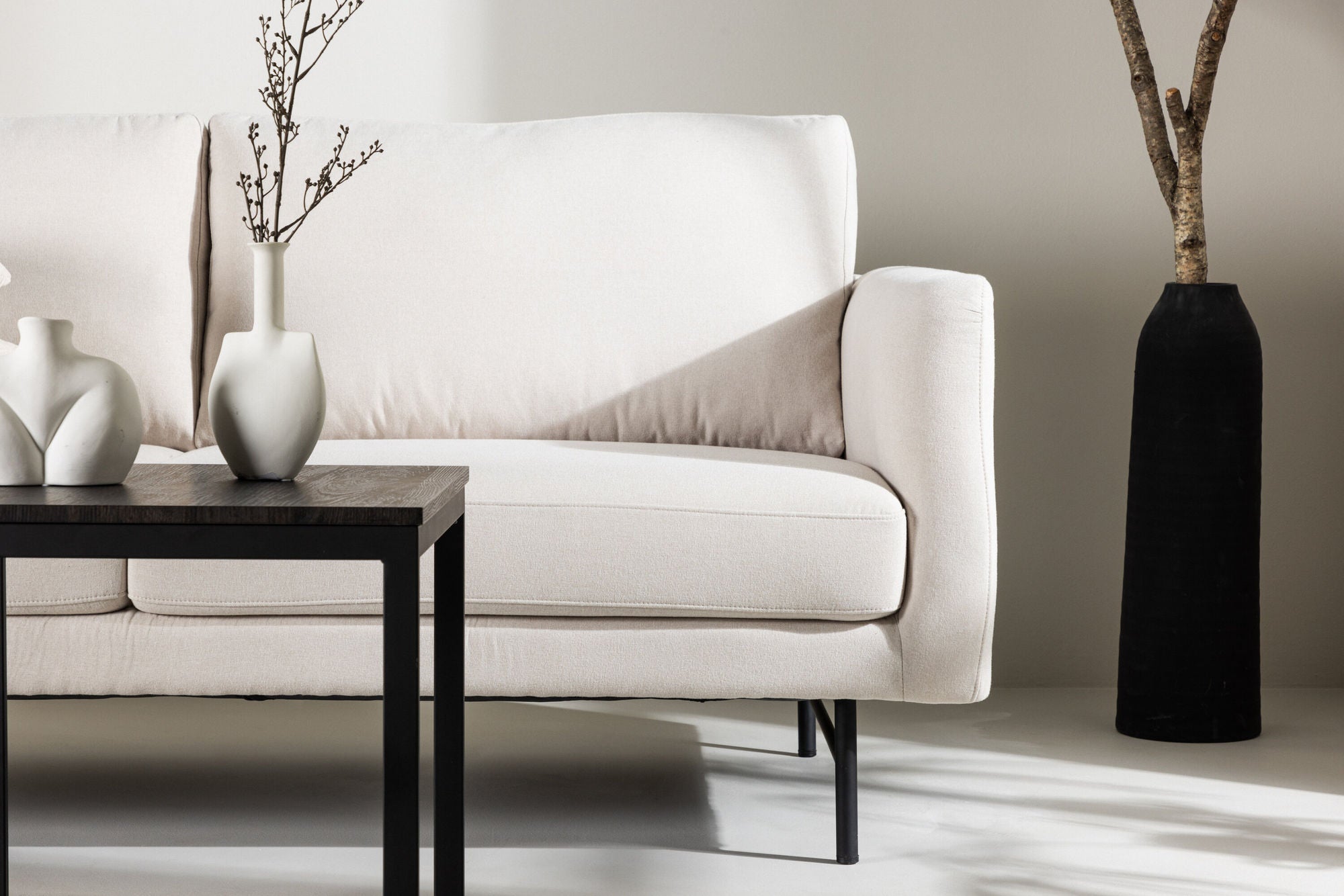 3-Sitzer Sofa Sky - Weiß-3-Sitzer Sofas-Venture Home-le canapé
