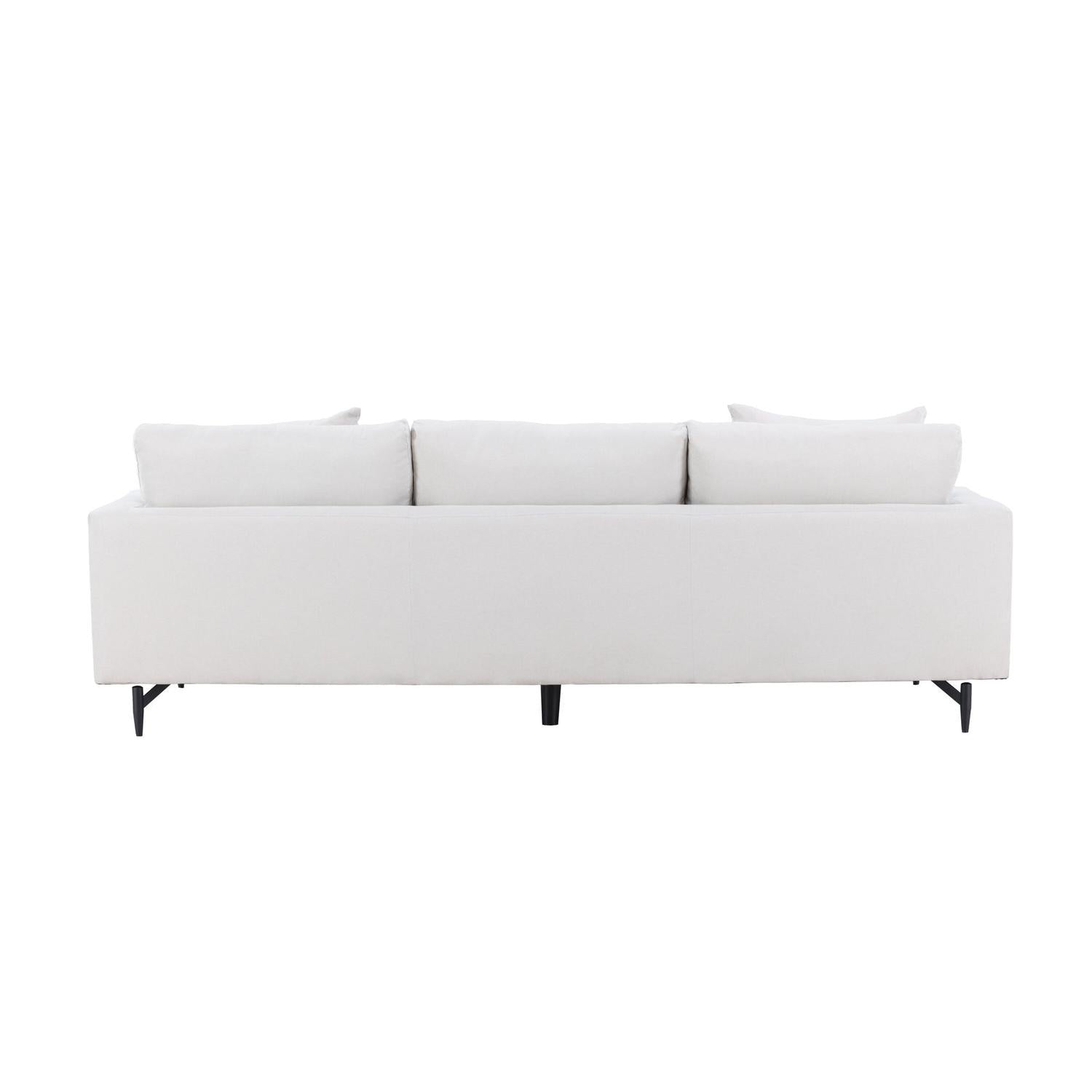3-Sitzer Sofa Sofia aus Leinen - Beige-3-Sitzer Sofas-Venture Home-le canapé