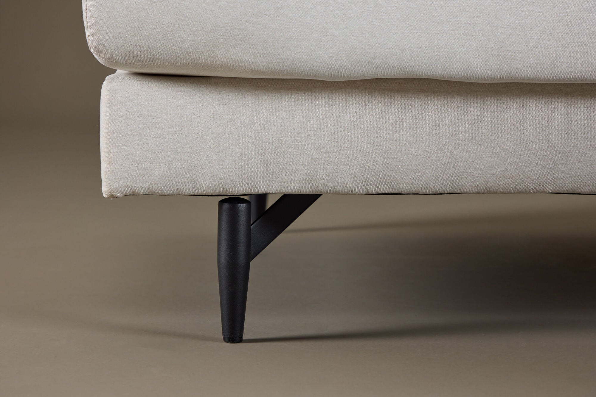 3-Sitzer Sofa Sofia aus Leinen - Beige-3-Sitzer Sofas-Venture Home-le canapé