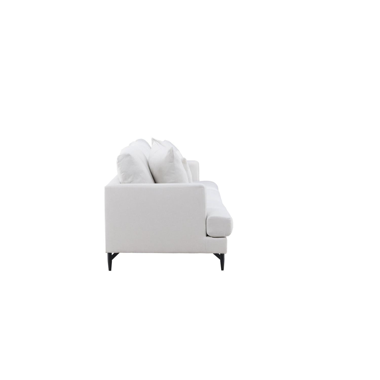 3-Sitzer Sofa Sofia aus Leinen - Beige-3-Sitzer Sofas-Venture Home-le canapé