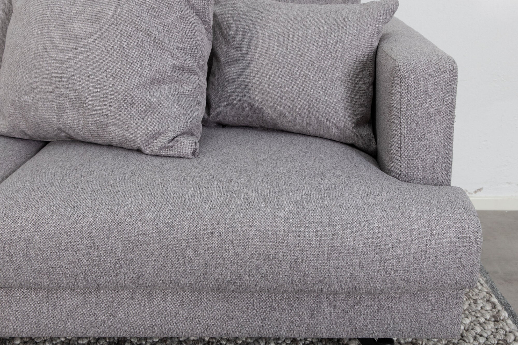 3-Sitzer Sofa Sofia aus Stoff - Grau-3-Sitzer Sofas-Venture Home-le canapé