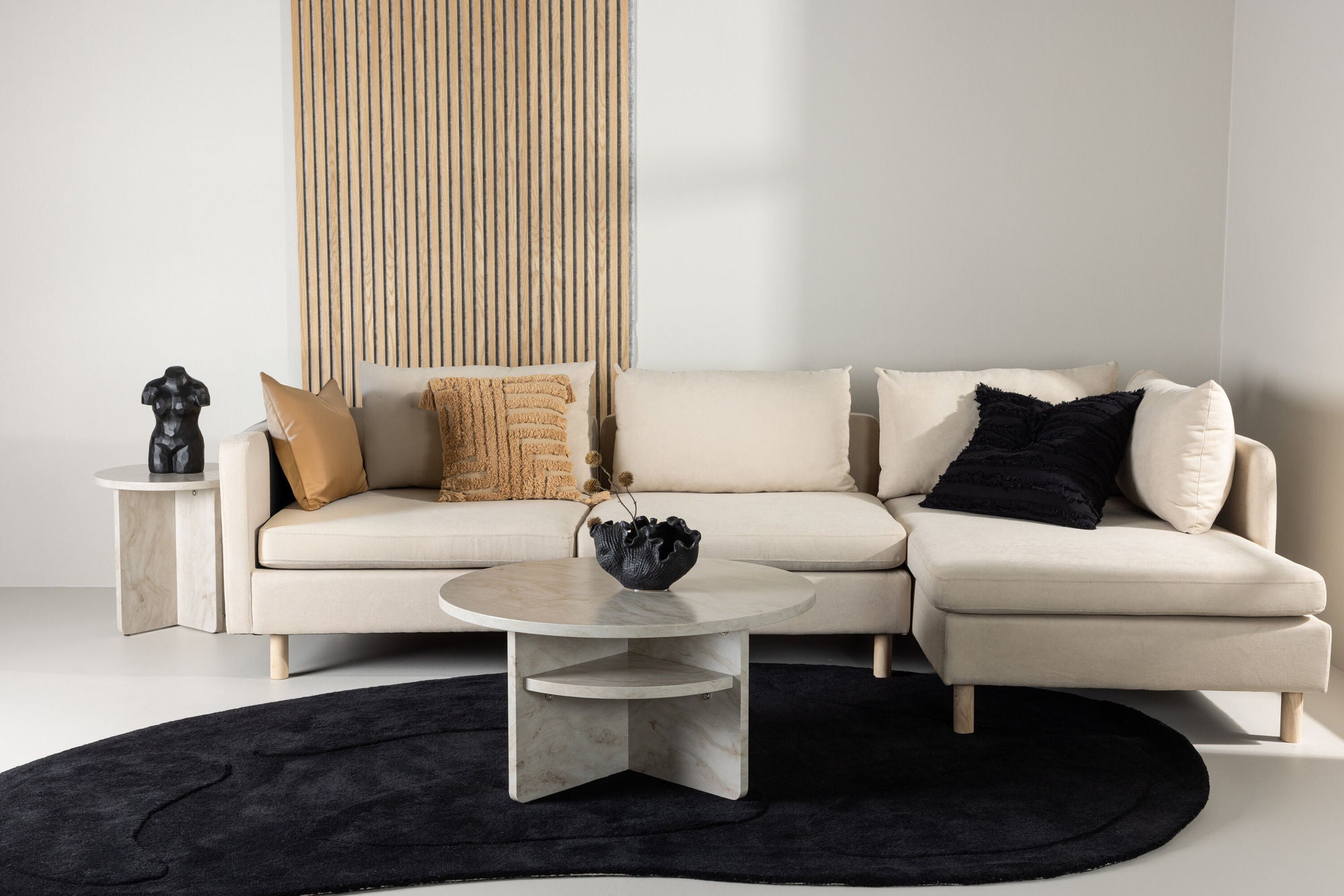 3-Sitzer Sofa Zero - Beige-3-Sitzer Sofas-Venture Home-le canapé