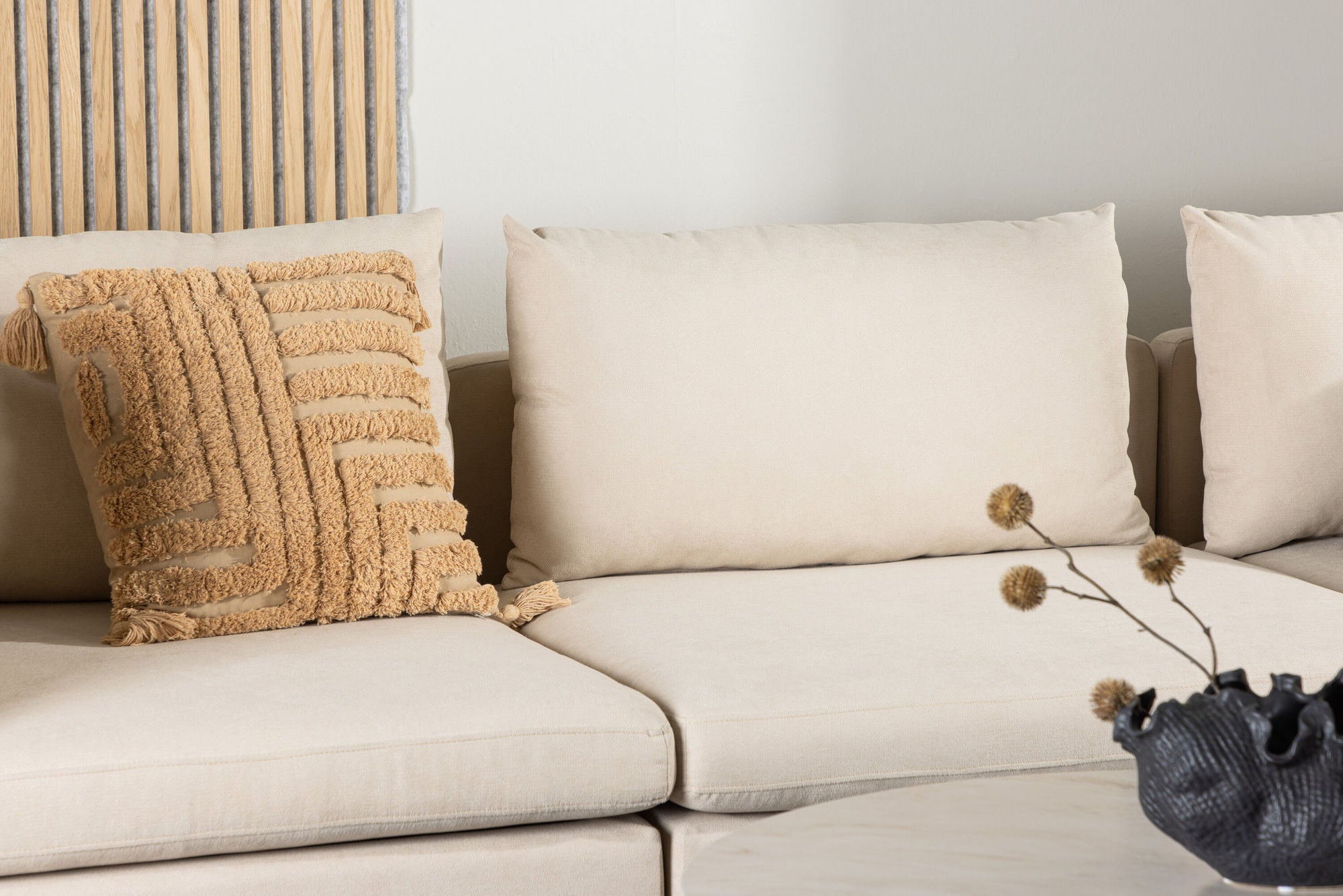 3-Sitzer Sofa Zero - Beige-3-Sitzer Sofas-Venture Home-le canapé