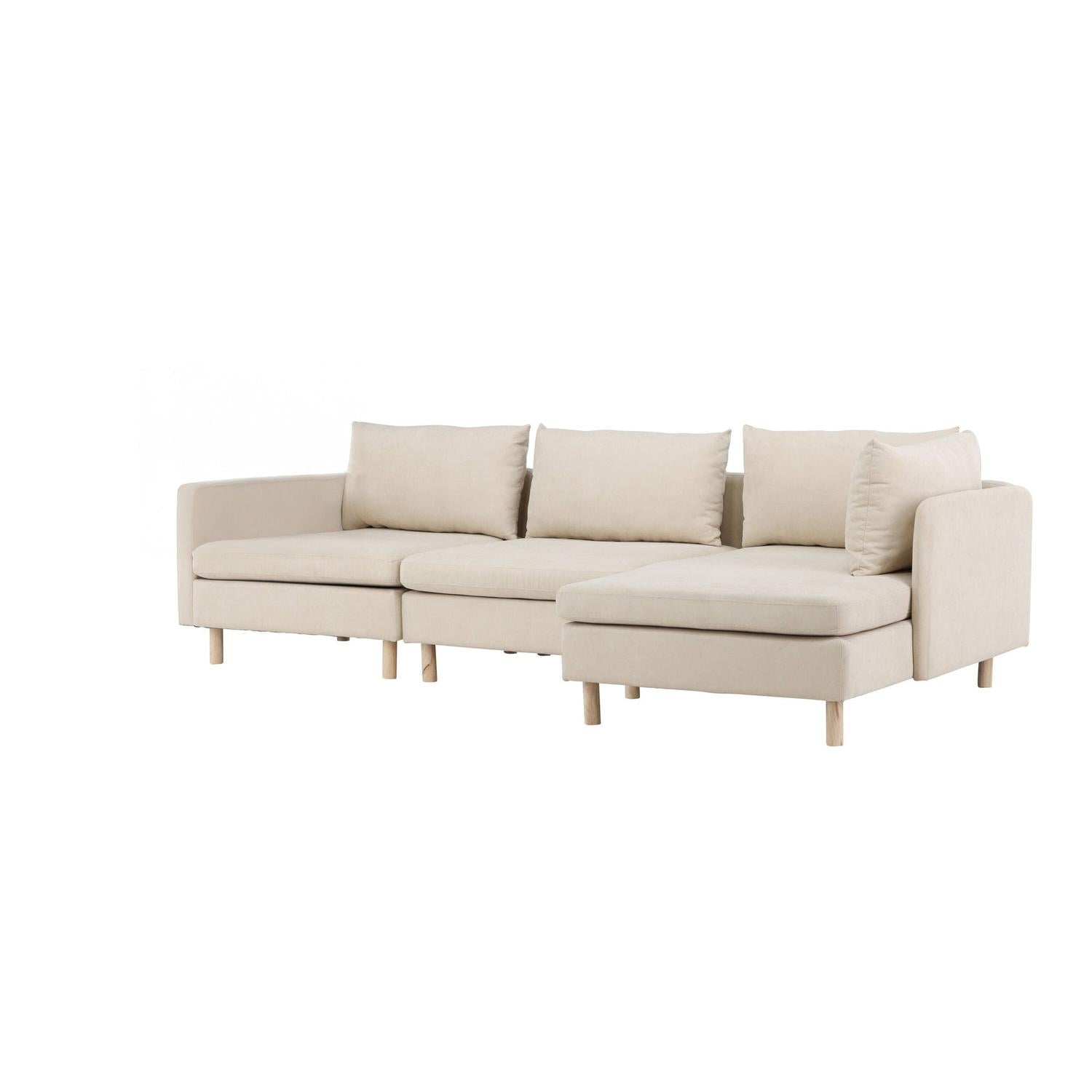 3-Sitzer Sofa Zero - Beige-3-Sitzer Sofas-Venture Home-le canapé