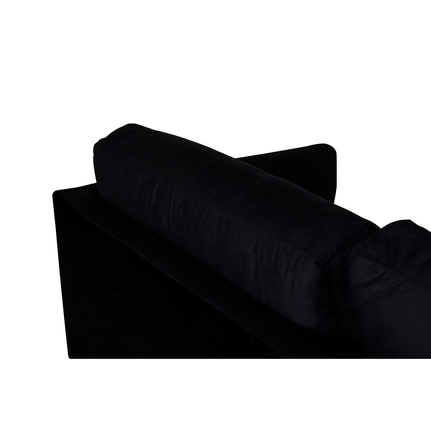 3-Sitzer Sofa Zoom aus Samt - Schwarz-3-Sitzer Sofas-Venture Home-le canapé