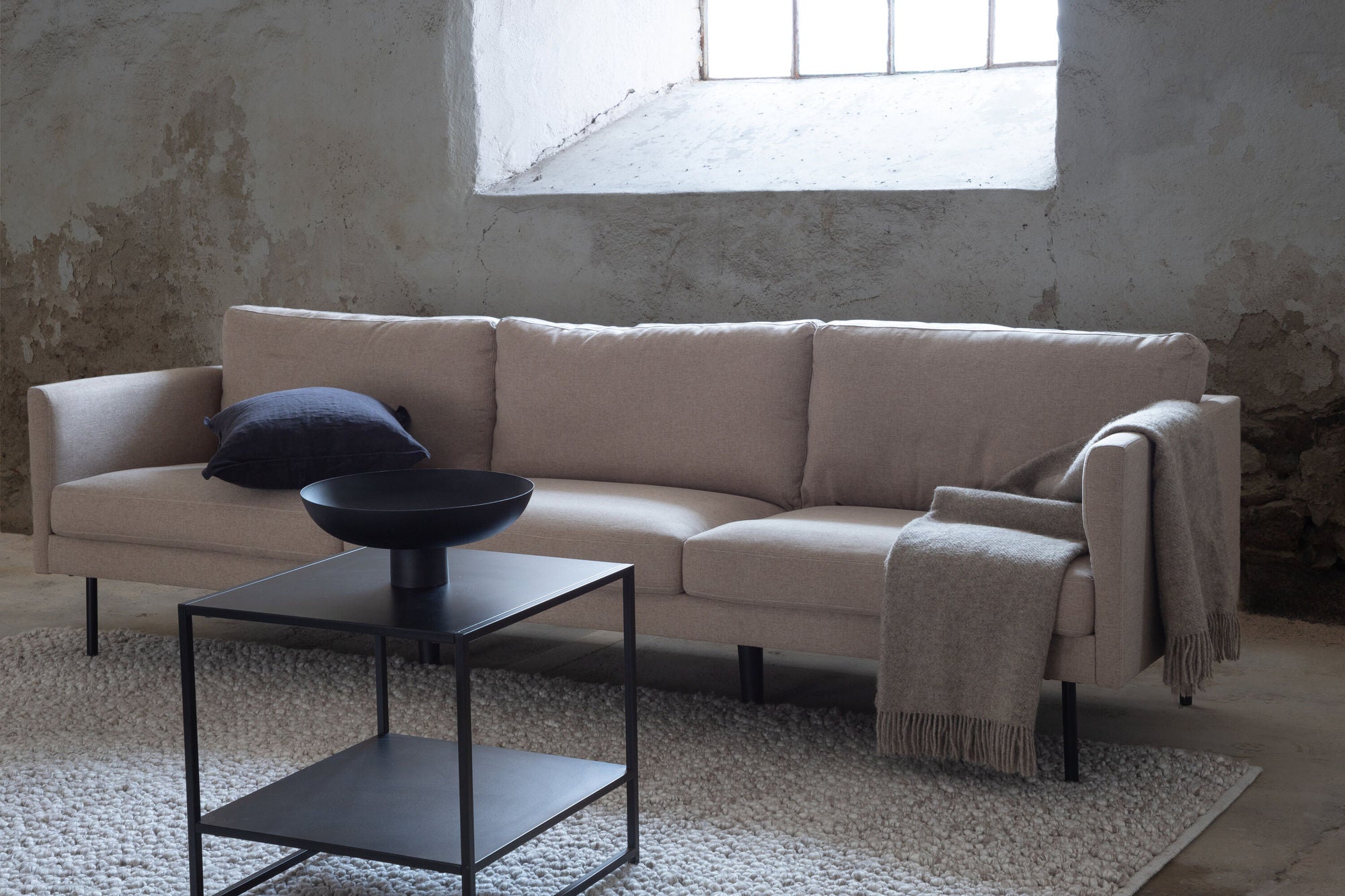 3-Sitzer Sofa Zoom aus Stoff - Braun-3-Sitzer Sofa-Venture Home-le canapé