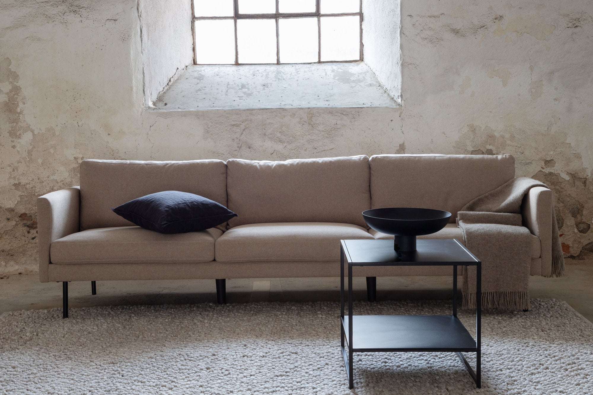 3-Sitzer Sofa Zoom aus Stoff - Braun-3-Sitzer Sofas-Venture Home-le canapé