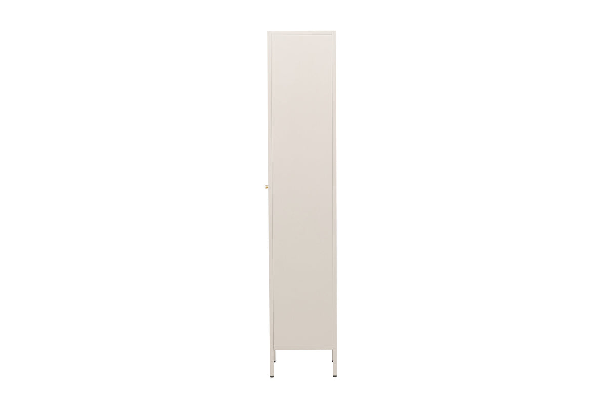 Vitrine Cali 180cm aus Metall mit 4 Böden - Beige - Venture Home - le canapé