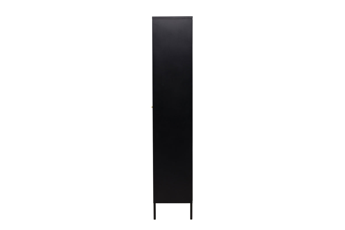 Mehrzweckschrank Lima 180cm aus Metall mit Glastüren - Schwarz - Venture Home - le canapé