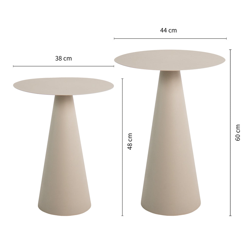 Beistelltisch Vic large - Beige-Beistelltisch-le canapé