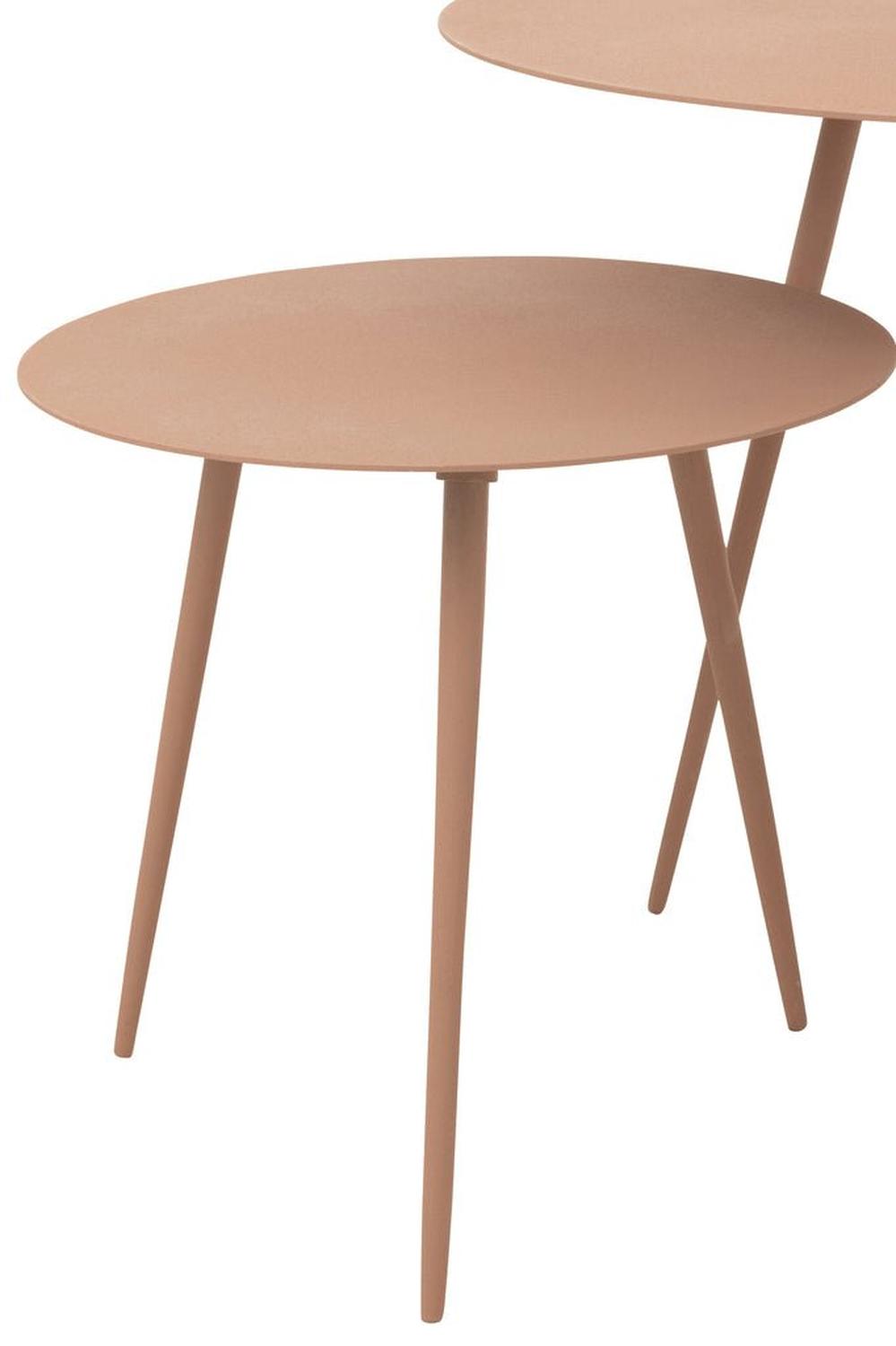 3er - Set Beistelltische Eisen - Altrosa5400924300760Beistelltisch