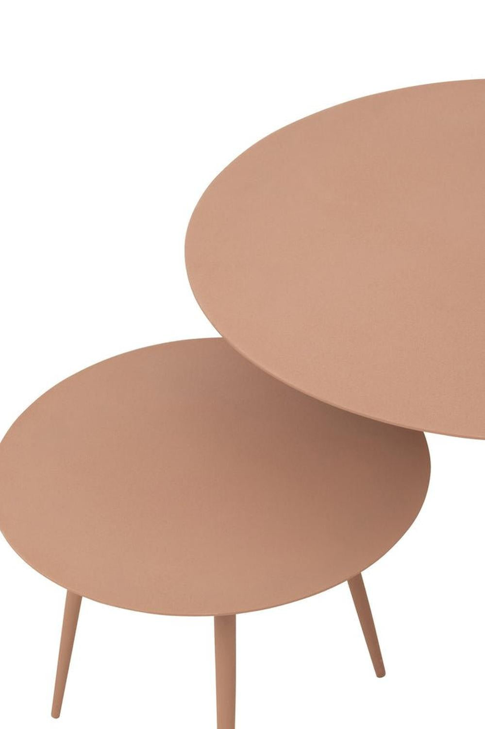 3er - Set Beistelltische Eisen - Altrosa5400924300760Beistelltisch