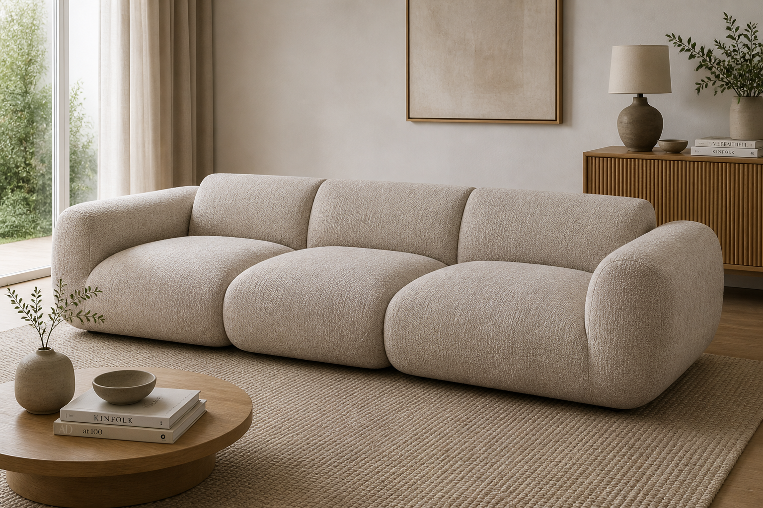 4-Sitzer Sofa Amsterdam - Latte-4-Sitzer Sofas-Pole to Pole-le canapé